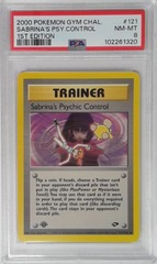 V1714: 2000: Sabrina's Psychic Control: 121/132: 1ST Edition: Gym Challenge: PSA: 8: NM-MT: 102261320